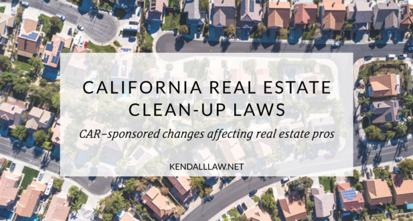 CAR cleanup laws kendalllaw