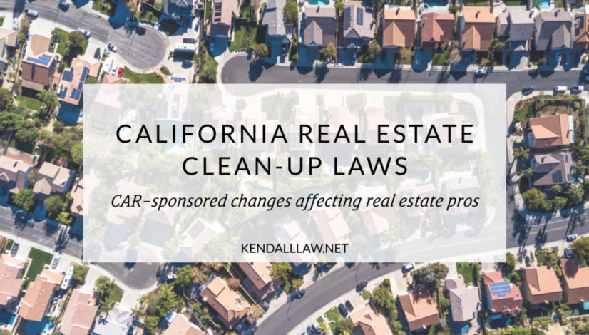 CAR cleanup laws kendalllaw