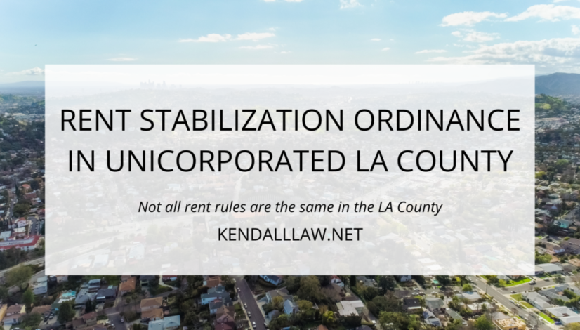 Kendall Law Unincorporate LA County