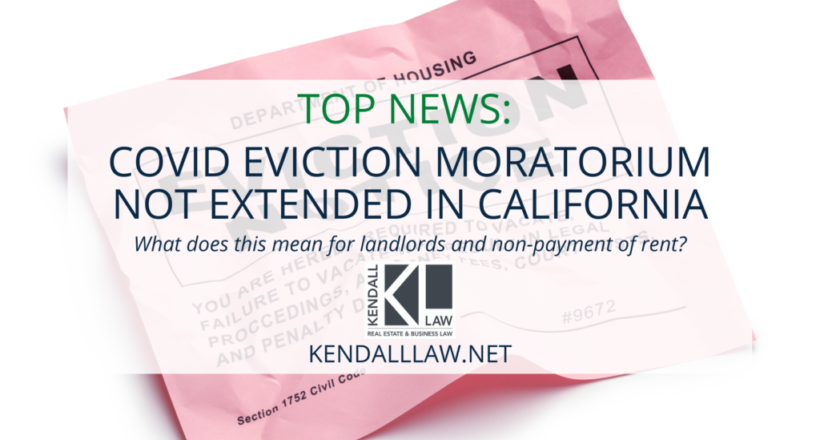 Kendall Law eviction moratorium news (1)