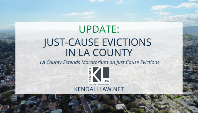 Kendall Law eviction moratorium la county