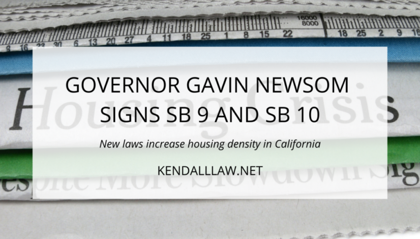 Kendall Law sb 9 sb 10 housing october 2021