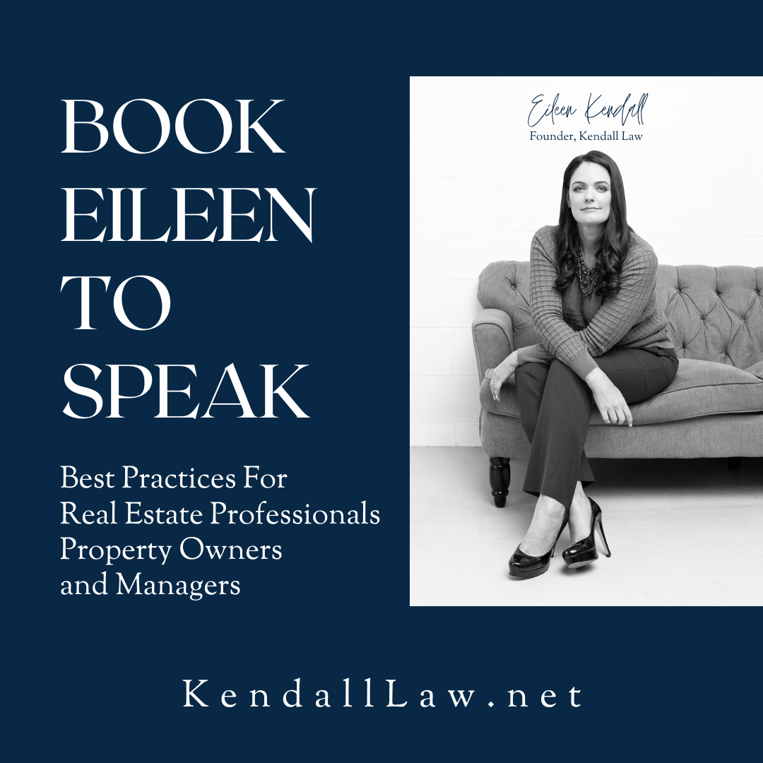Kendall Law Book Eileen to Speak