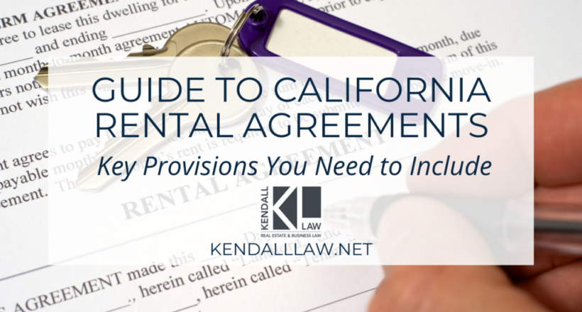 Kendall Law January 2024 Rental Agreements