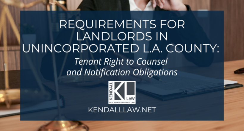 Requirements for Landlords in Unincorporated Los Angeles County